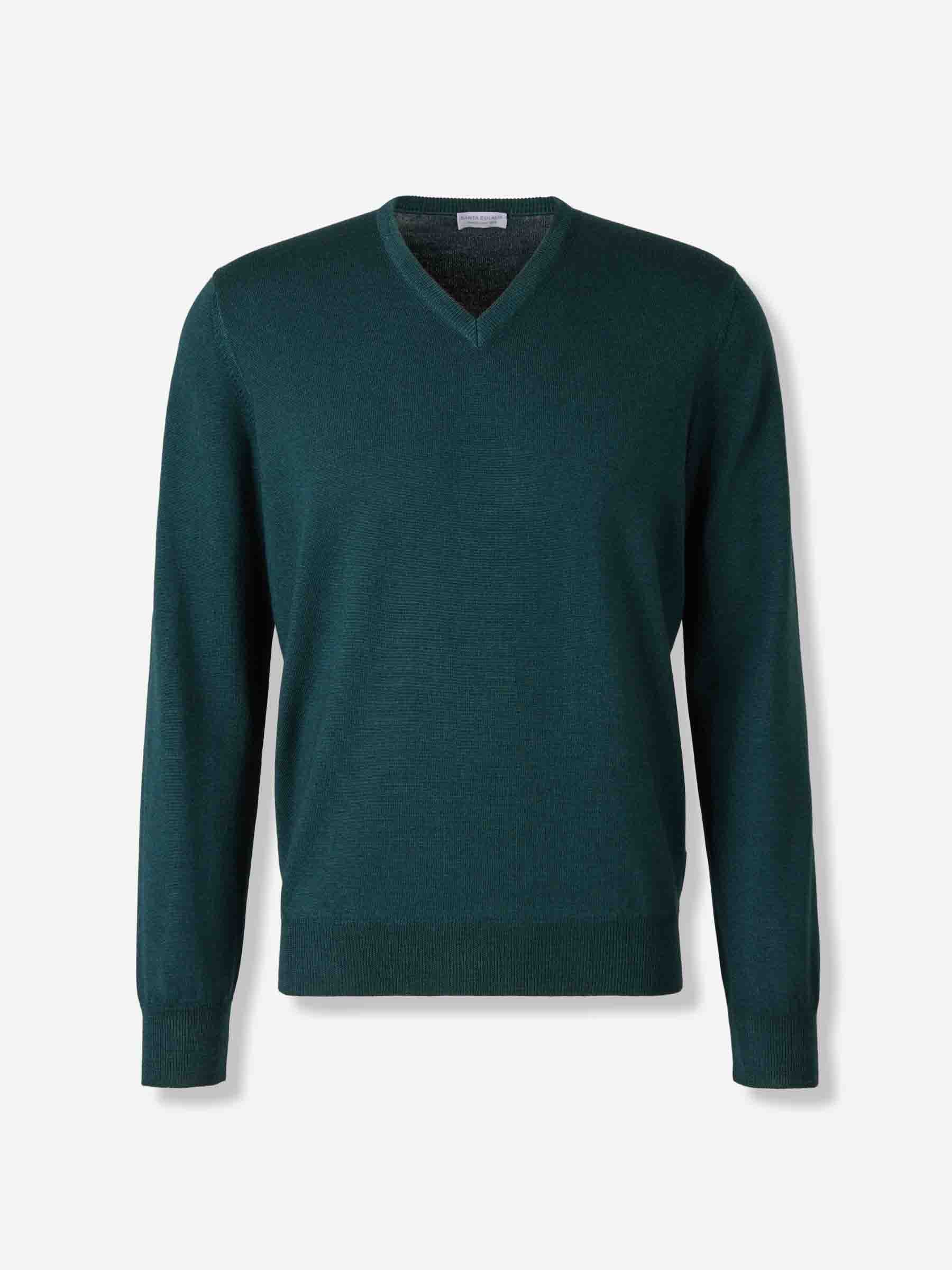 Santa Eulalia Hombre Barcelona Jersey Cuello Pico color Verde Jungla sku 542-002555 02 - Foto 1