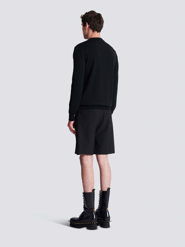 Balmain Hombre Barcelona Jersey Cuello Redondo color Negro sku 542-002562 01 - Foto 3