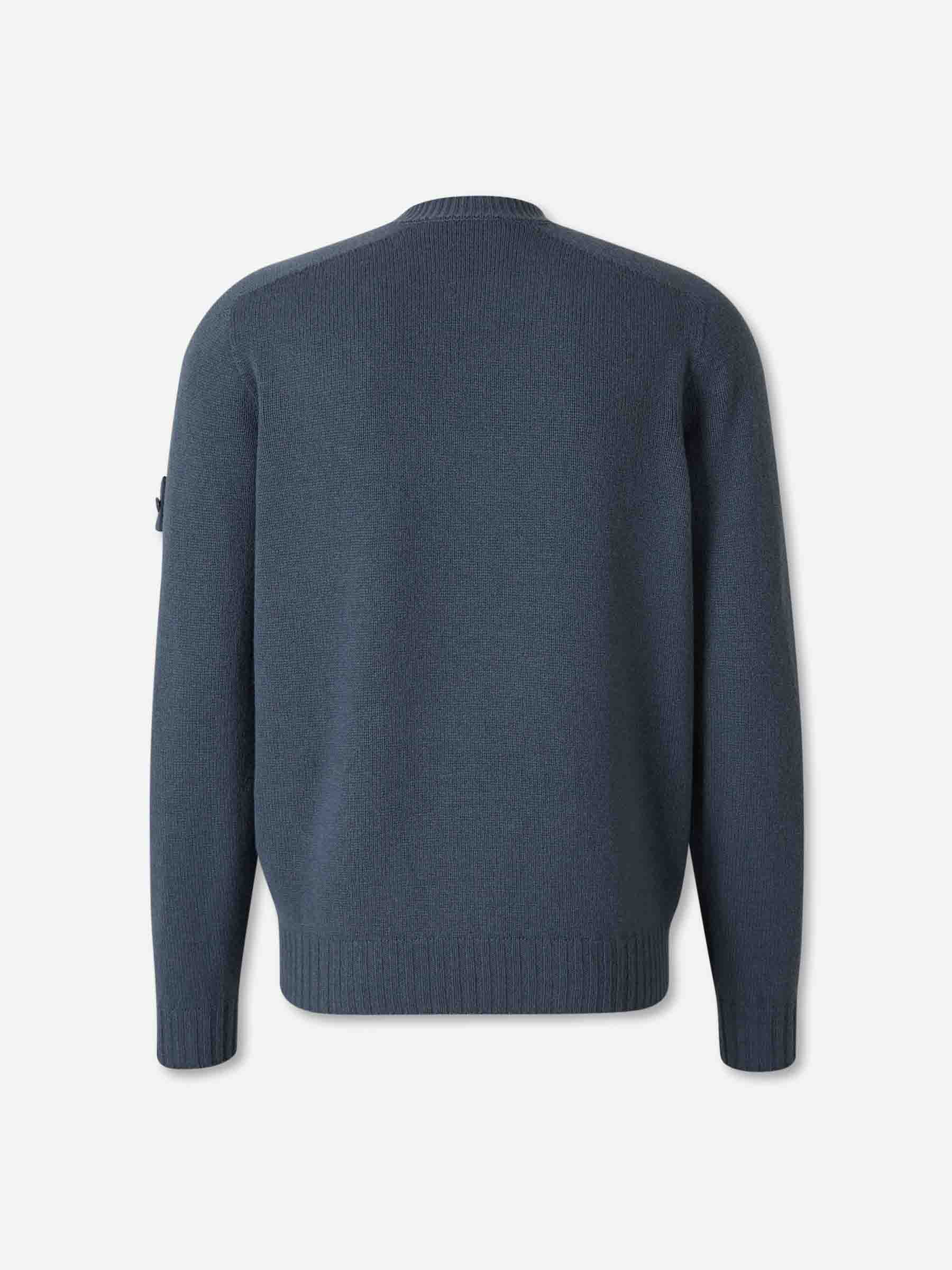 Stone Island Hombre Barcelona Jersey Cuello Redondo color Azul Índigo sku 542-002571 01 - Foto 2