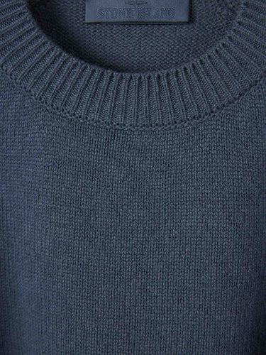 Stone Island Hombre Barcelona Jersey Cuello Redondo color Azul Índigo sku 542-002571 01 - Foto 3
