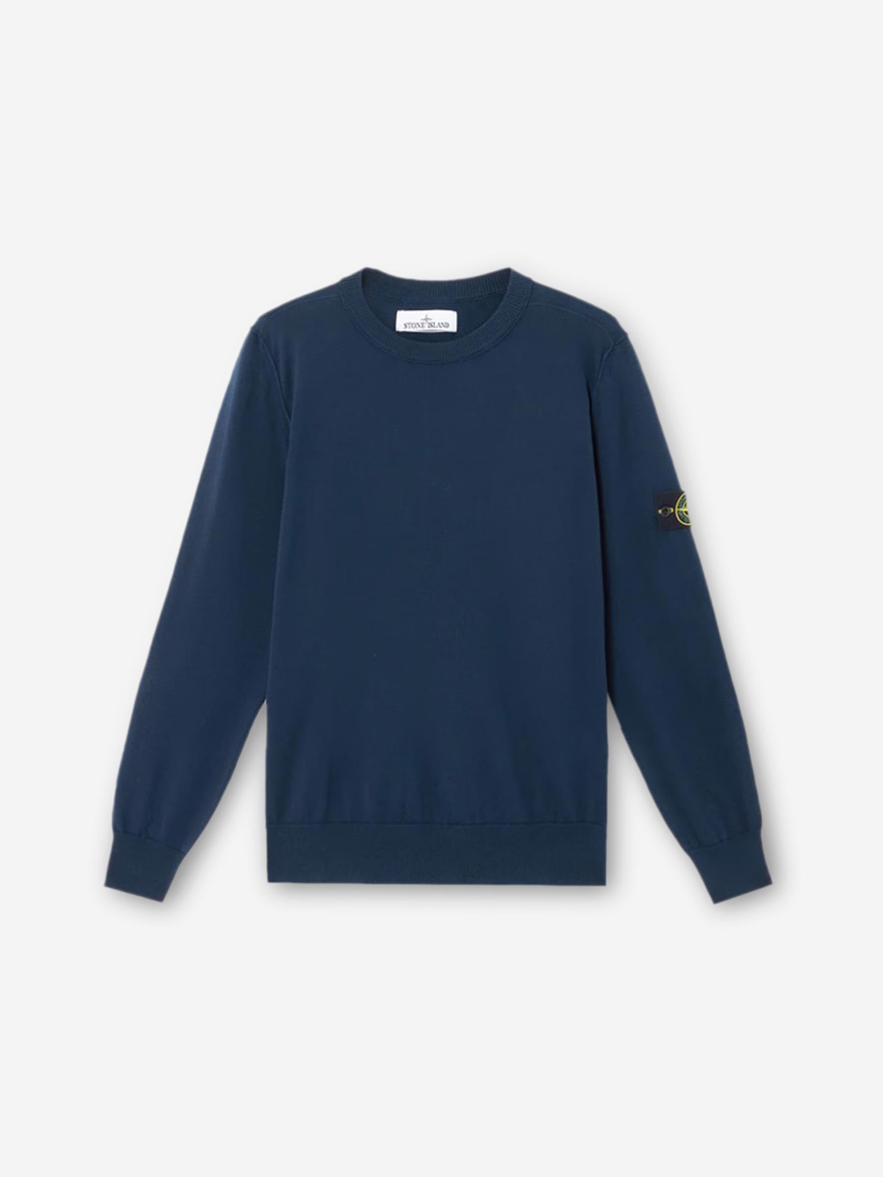 Stone Island Hombre Barcelona Jersey Cuello Redondo color Azul Noche sku 542-002572 01 - Foto 1