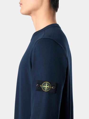 Stone Island Hombre Barcelona Jersey Cuello Redondo color Azul Noche sku 542-002572 01 - Foto 4