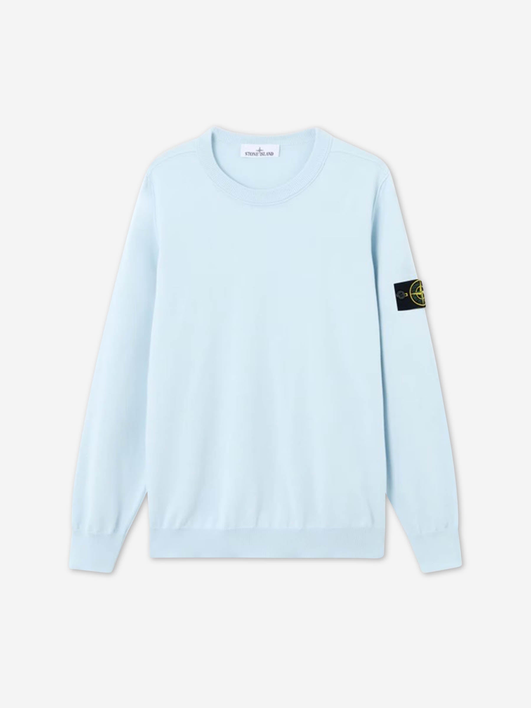 Stone Island Hombre Barcelona Jersey Cuello Redondo color Azul Celeste sku 542-002572 02 - Foto 1