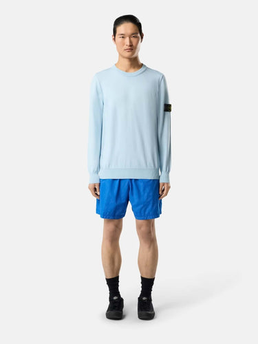 Stone Island Hombre Barcelona Jersey Cuello Redondo color Azul Celeste sku 542-002572 02 - Foto 2