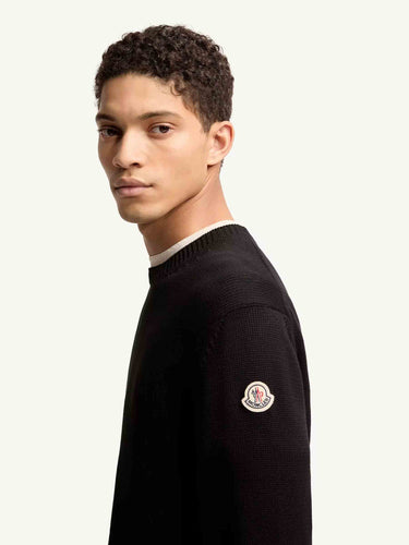 Moncler Hombre Barcelona Jersey Punto Algodón color Negro sku 542-002574 02 - Foto 3