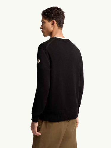 Moncler Hombre Barcelona Jersey Punto Algodón color Negro sku 542-002574 02 - Foto 4