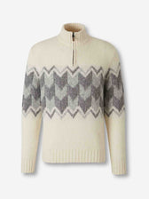 Canali Hombre Barcelona Jersey Cuello Alto color Crema sku 542-002576 01 - Foto 1