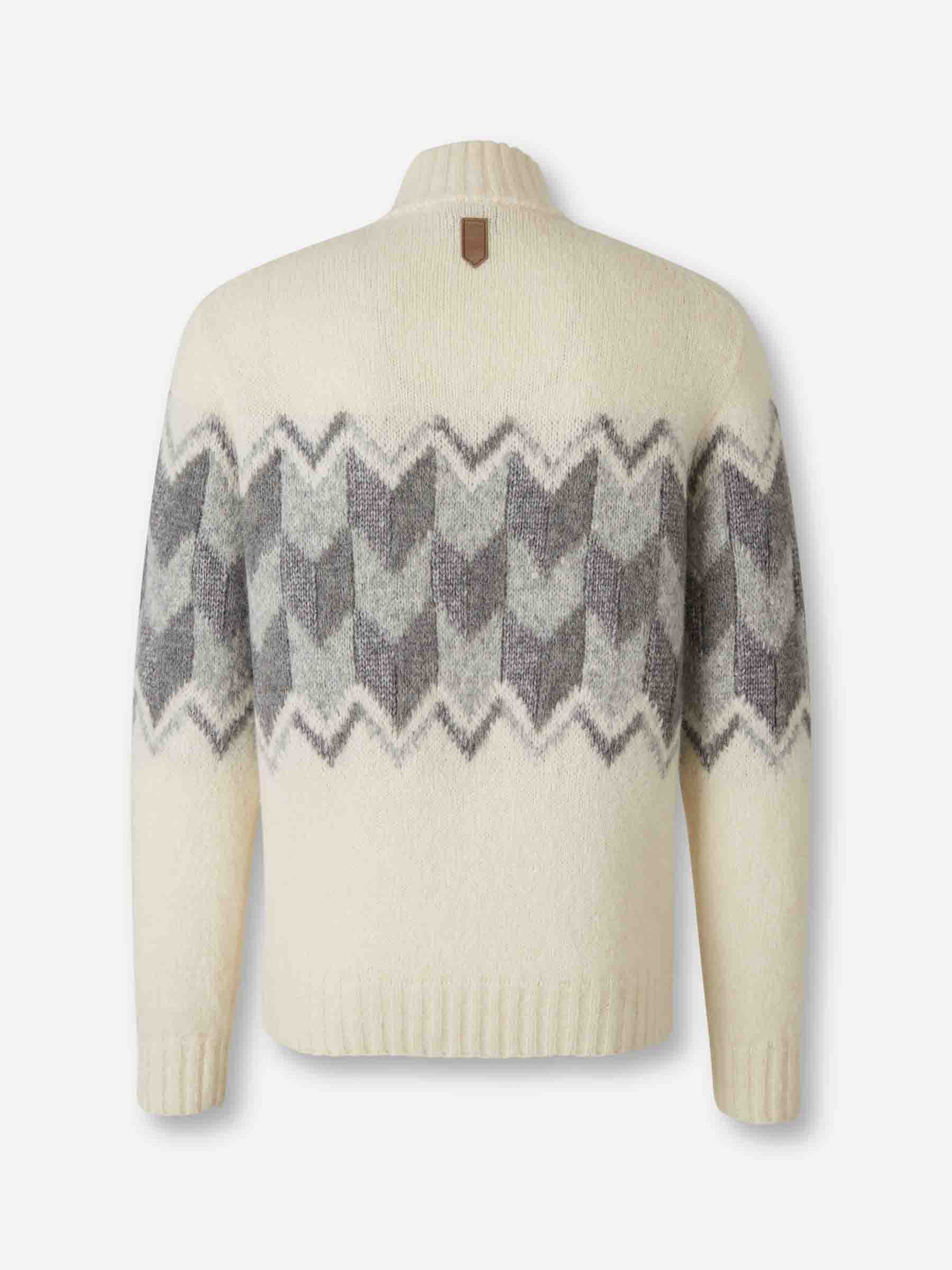 Canali Hombre Barcelona Jersey Cuello Alto color Crema sku 542-002576 01 - Foto 2