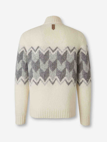 Canali Hombre Barcelona Jersey Cuello Alto color Crema sku 542-002576 01 - Foto 2