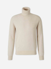 Brioni Hombre Barcelona Jersey Cuello Alto color Beige sku 542-002580 02 - Foto 1