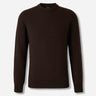 Brioni Hombre Barcelona Jersey Cuello Redondo color Marrón Oscuro sku 542-002582 01 - Foto 1