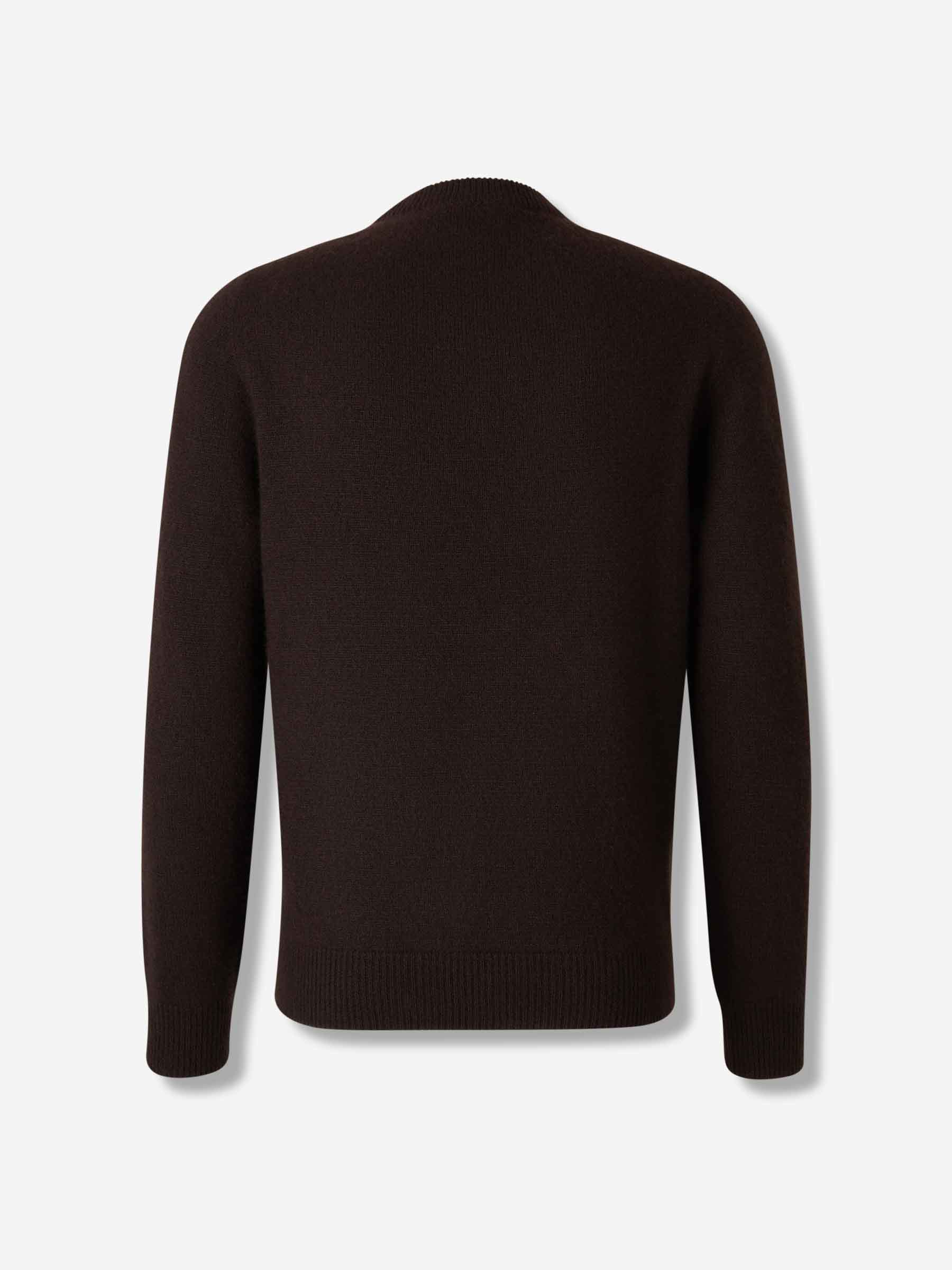 Brioni Hombre Barcelona Jersey Cuello Redondo color Marrón Oscuro sku 542-002582 01 - Foto 2