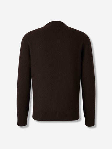 Brioni Hombre Barcelona Jersey Cuello Redondo color Marrón Oscuro sku 542-002582 01 - Foto 2