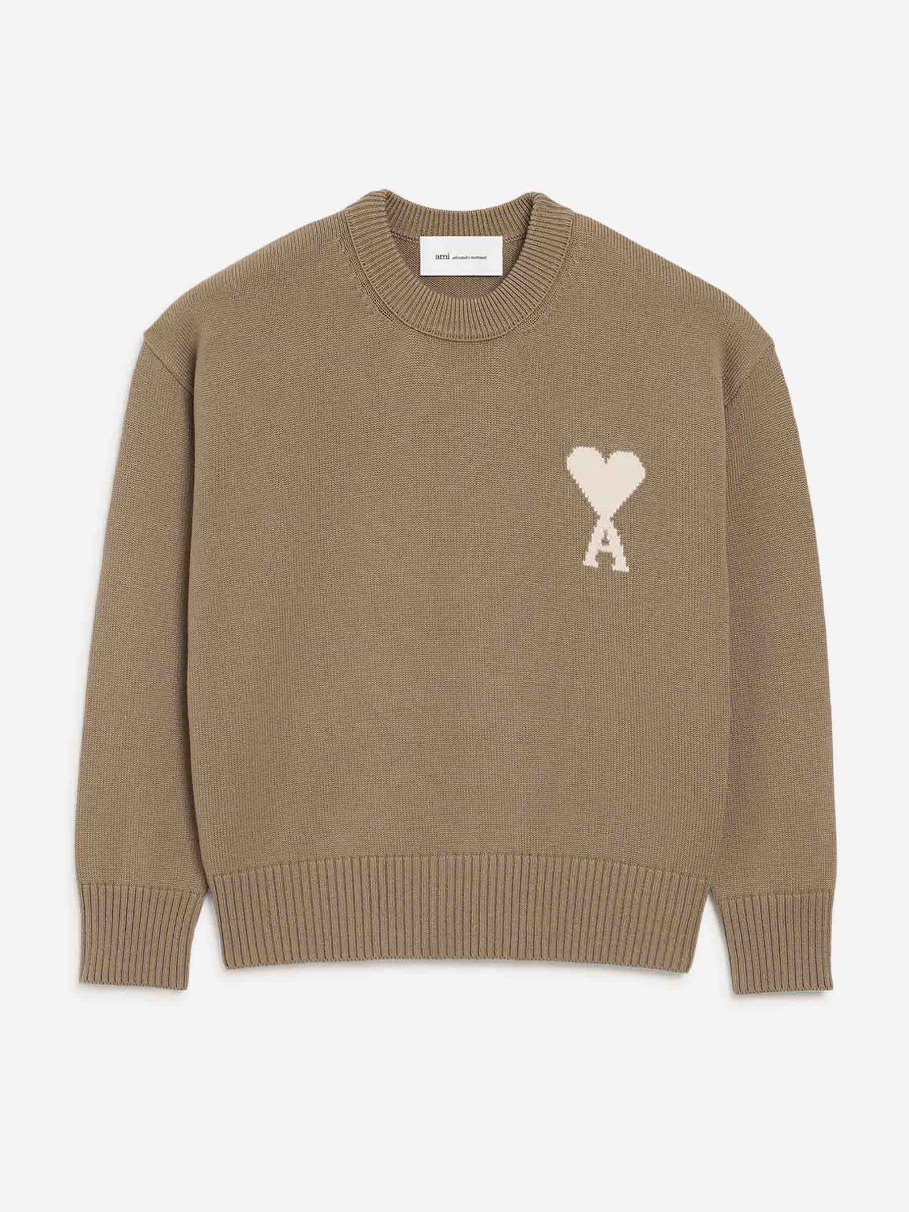 ami paris正規品♡ベージュ foodie Ami Paris – Ami Paris Crew Neck Sweater in Barcelona or Shop