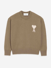 Ami Paris Hombre Barcelona Jersey Cuello Redondo color Taupe sku 542-002586 01 - Foto 1