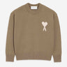 Ami Paris Hombre Barcelona Jersey Cuello Redondo color Taupe sku 542-002586 01 - Foto 1