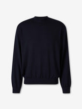 Balenciaga Hombre Barcelona Jersey Cuello Redondo color Azul Noche sku 542-002590 01 - Foto 1