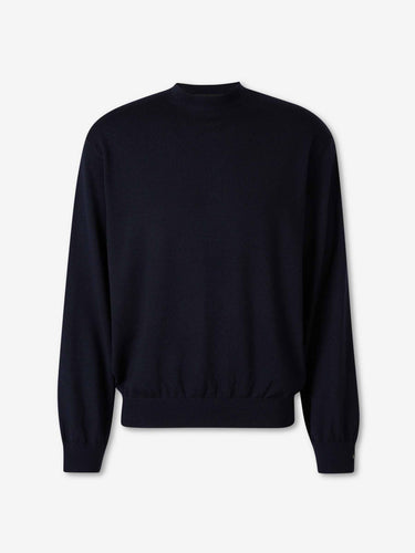 Balenciaga Hombre Barcelona Jersey Cuello Redondo color Azul Noche sku 542-002590 01 - Foto 1