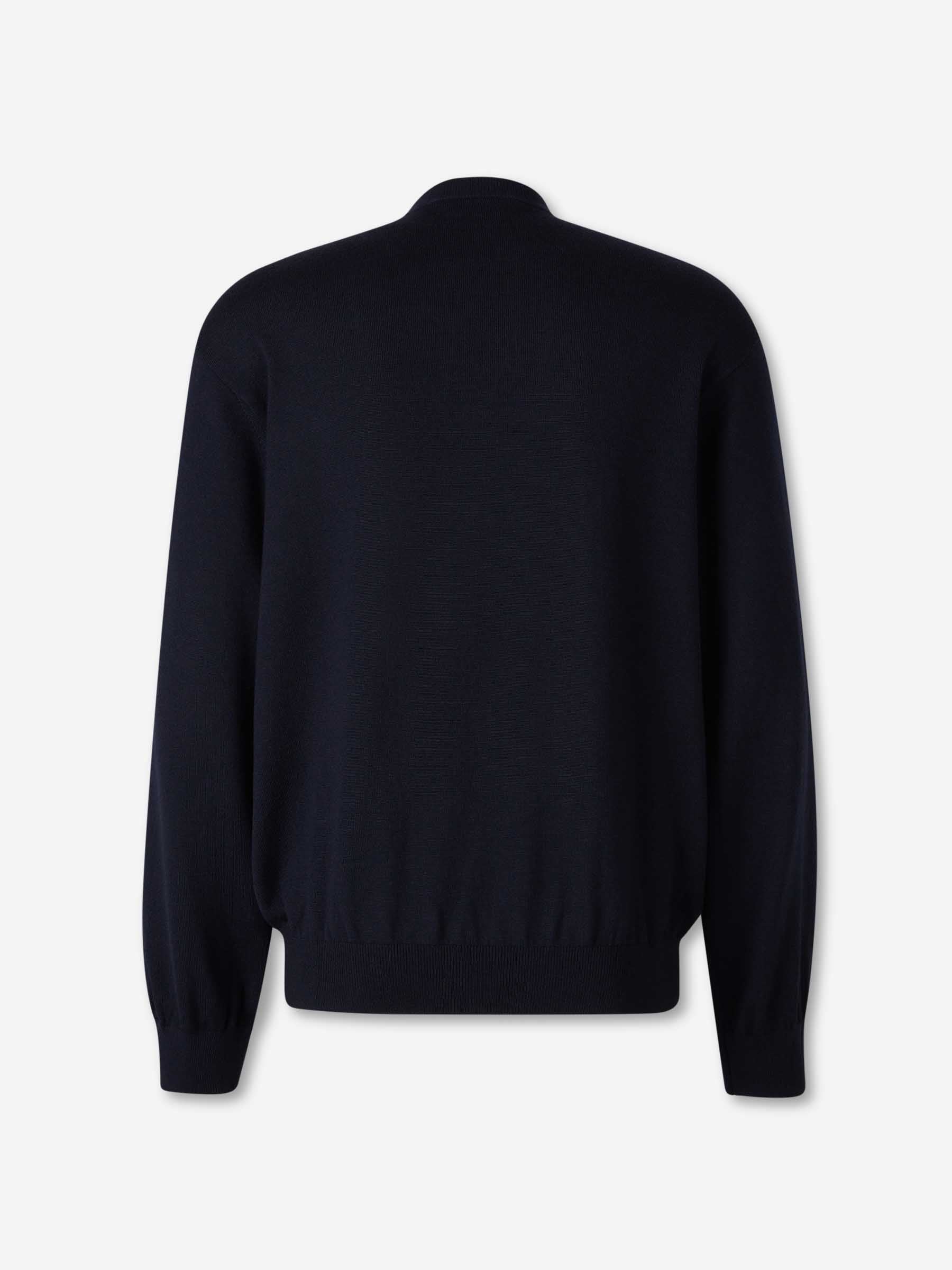 Balenciaga Hombre Barcelona Jersey Cuello Redondo color Azul Noche sku 542-002590 01 - Foto 2