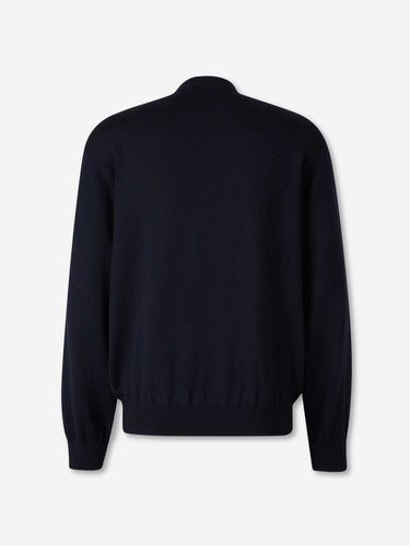 Balenciaga Hombre Barcelona Jersey Cuello Redondo color Azul Noche sku 542-002590 01 - Foto 2