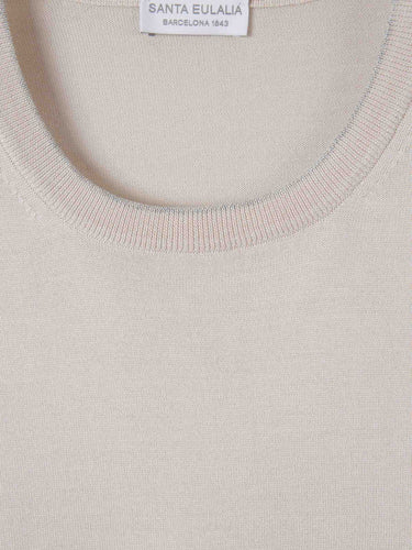 Santa Eulalia Hombre Barcelona Jersey Cuello Redondo color Beige sku 542-002592 03 - Foto 3