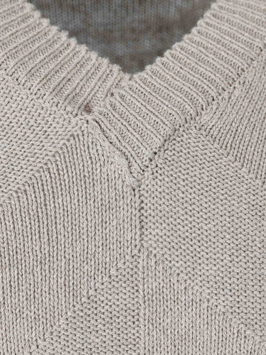 Canali Hombre Barcelona Jersey de Cuello Pico color Marrón sku 542-002598 01 - Foto 3