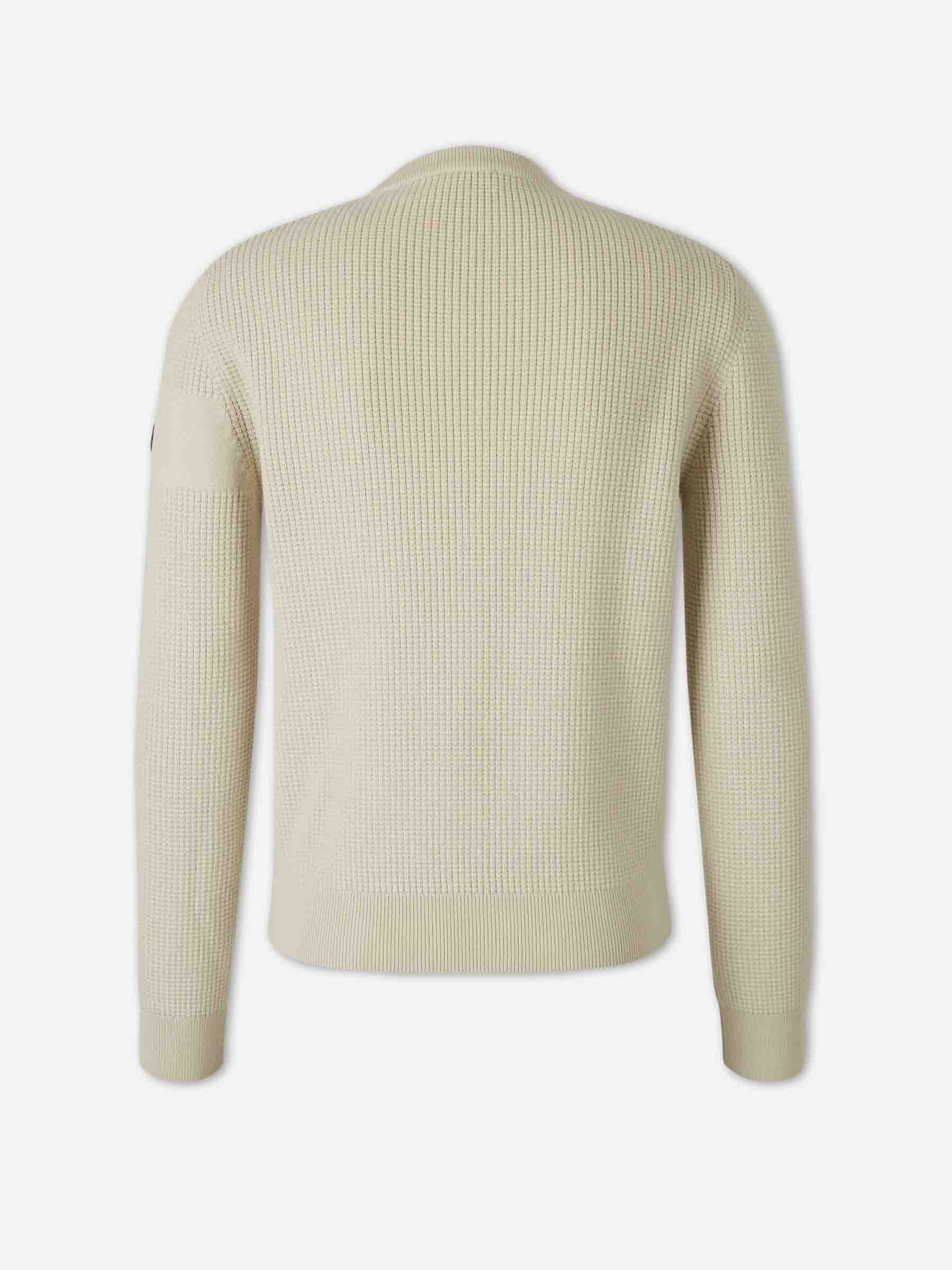 Moncler Hombre Barcelona Jersey Cuello Redondo color Beige sku 542-002599 01 - Foto 2