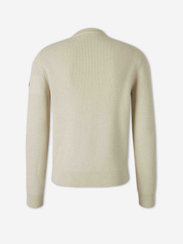 Moncler Hombre Barcelona Jersey Cuello Redondo color Beige sku 542-002599 01 - Foto 2