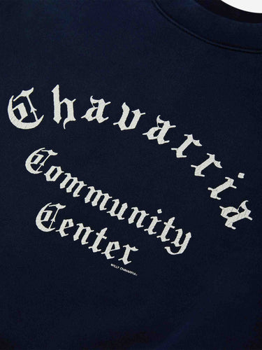 Willy Chavarria Hombre Barcelona Sudadera Cuello Redondo color Azul Marino sku 542-002602 01 - Foto 4