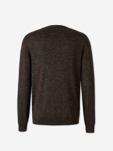 Zegna Hombre Barcelona Jersey de punto de lana merino de corte clásico color Marrón Oscuro sku 542-002604 01 - Foto 2