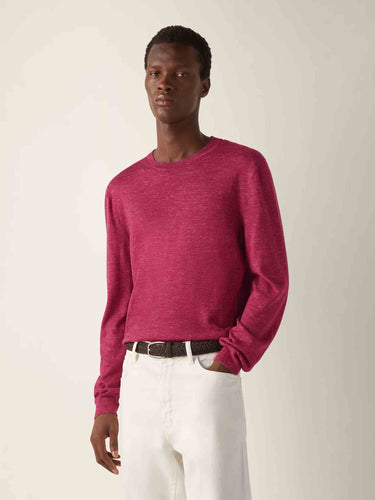 Zegna Hombre Barcelona Jersey Cuello Redondo color Cereza sku 542-002604 02 - Foto 2