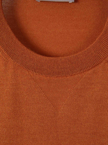 Herno Hombre Barcelona Jersey Fino Cuello Redondo color Naranja Oscuro sku 542-002605 01 - Foto 3