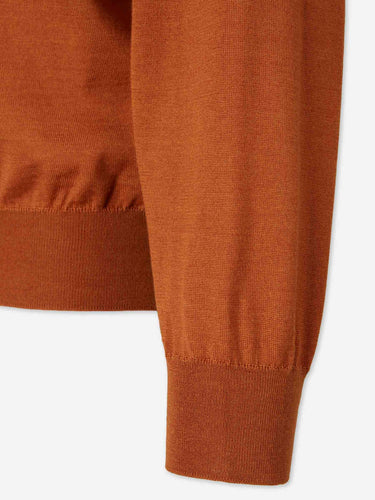 Herno Hombre Barcelona Jersey Fino Cuello Redondo color Naranja Oscuro sku 542-002605 01 - Foto 4
