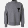 Ami Paris Hombre Barcelona Jersey Cuello Alto color Gris sku 542-002610 01 - Foto 1