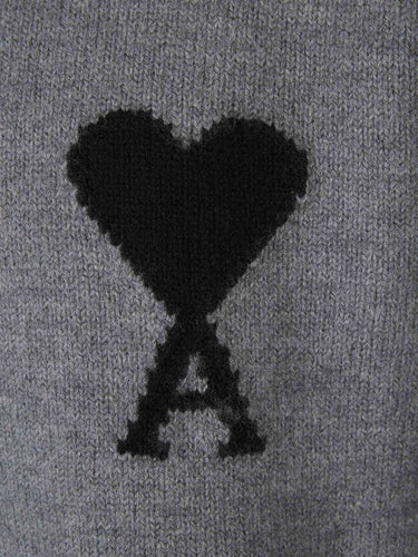 Ami Paris Hombre Barcelona Jersey Cuello Alto color Gris sku 542-002610 01 - Foto 4