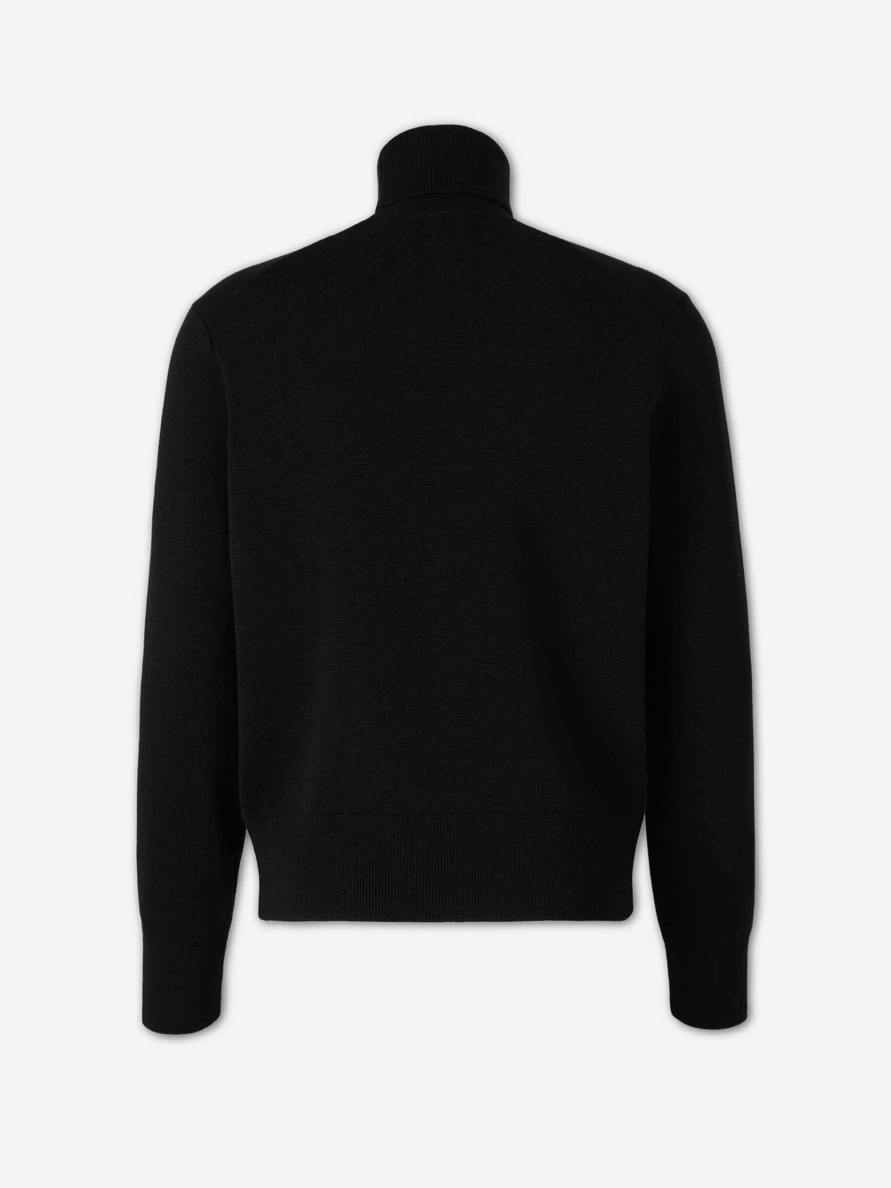 Ami Paris Hombre Barcelona Jersey Cuello Alto color Negro sku 542-002612 01 - Foto 2