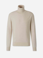 Brioni Hombre Barcelona Jersey Cuello Alto color Beige sku 542-002624 01 - Foto 1