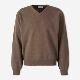 Jil Sander Hombre Barcelona Jersey Cullo Pico color Marrón sku 542-002626 01 - Foto 1