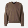 Jil Sander Hombre Barcelona Jersey Cullo Pico color Marrón sku 542-002626 01 - Foto 1