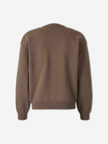 Jil Sander Hombre Barcelona Jersey Cullo Pico color Marrón sku 542-002626 01 - Foto 2