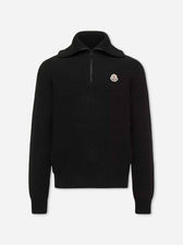 Moncler Hombre Barcelona Jersey Cuello Alto Lana color Negro sku 542-002628 01 - Foto 1