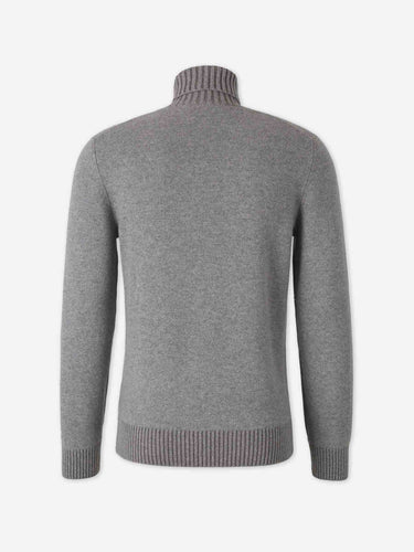 Gran Sasso Hombre Barcelona Jersey Cashmere Cuello Alto color Gris sku 542-002631 01 - Foto 2