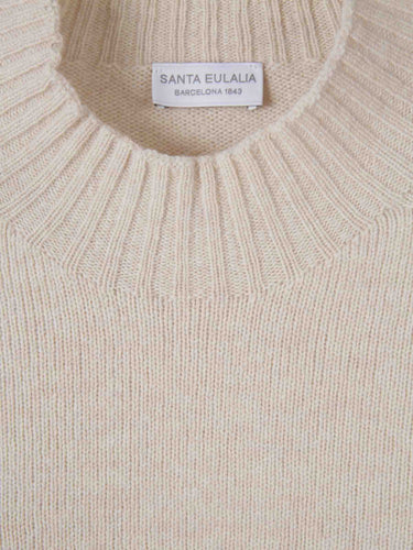 Santa Eulalia Hombre Barcelona Jersey Liso Lana color Beige sku 542-002634 01 - Foto 3