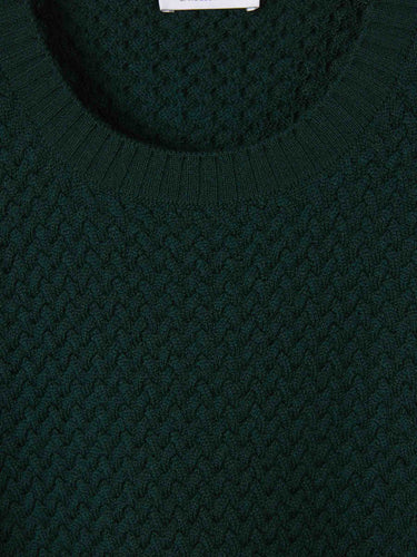 Santa Eulalia Hombre Barcelona Jersey Efecto Trenzado color Verde Oscuro sku 542-002635 01 - Foto 3