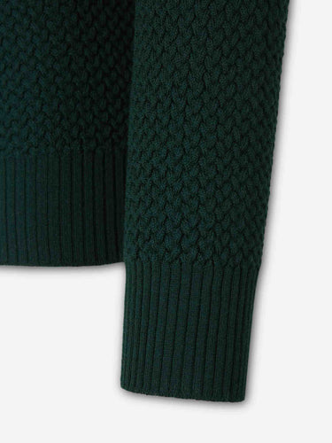 Santa Eulalia Hombre Barcelona Jersey Efecto Trenzado color Verde Oscuro sku 542-002635 01 - Foto 4