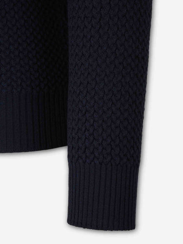 Santa Eulalia Hombre Barcelona Jersey Efecto Trenzado color Azul Marino sku 542-002635 02 - Foto 4