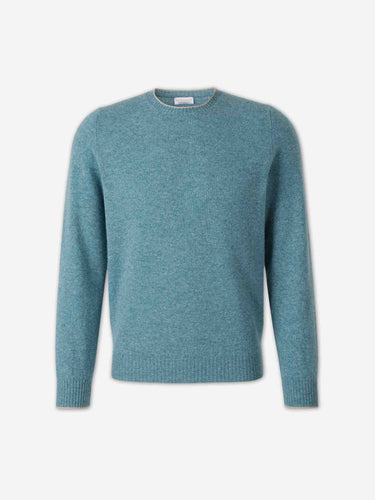 Santa Eulalia Hombre Barcelona Jersey Cuello Redondo Cashmere color Azul Turquesa sku 542-002641 01 - Foto 1