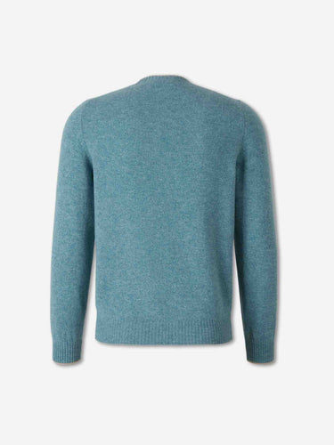 Santa Eulalia Hombre Barcelona Jersey Cuello Redondo Cashmere color Azul Turquesa sku 542-002641 01 - Foto 2