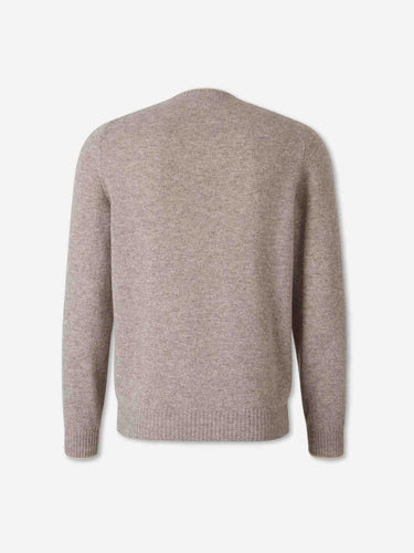 Santa Eulalia Hombre Barcelona Jersey Cuello Redondo Cashmere color Camel sku 542-002641 02 - Foto 2