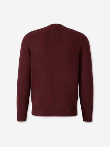 Santa Eulalia Hombre Barcelona Jersey Cuello Redondo Cashmere color Burdeos sku 542-002641 03 - Foto 2